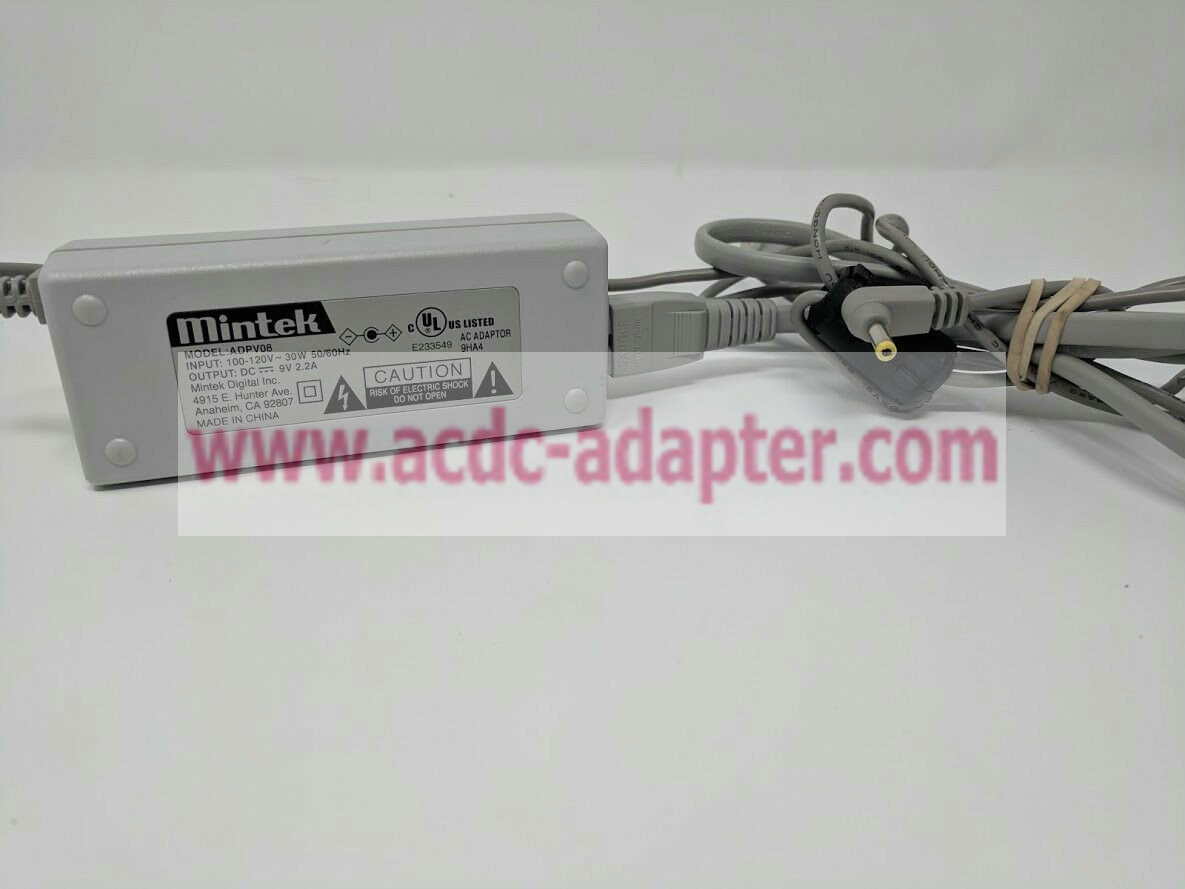 NEW MINTEK ADPV08 AC Power Adapter DC9V 2.2A